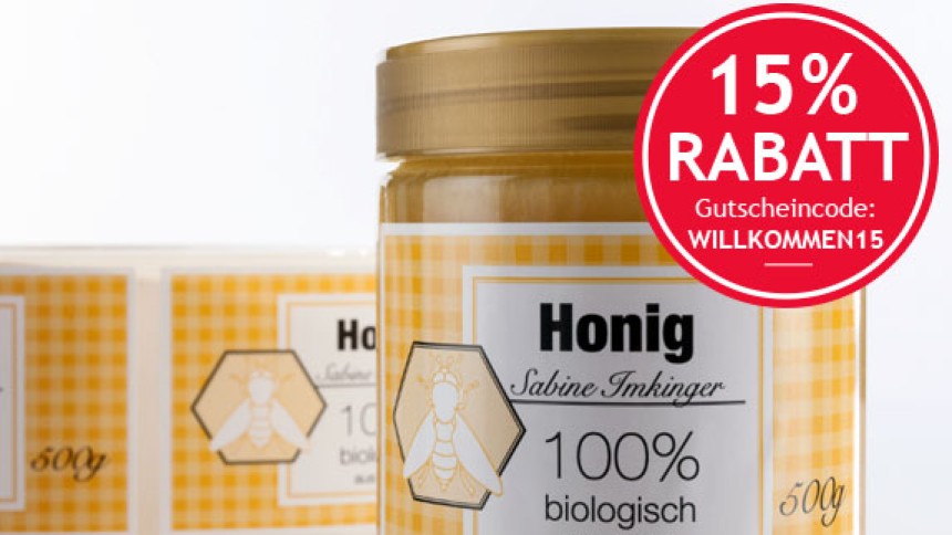 Honigetiketten drucken lassen
