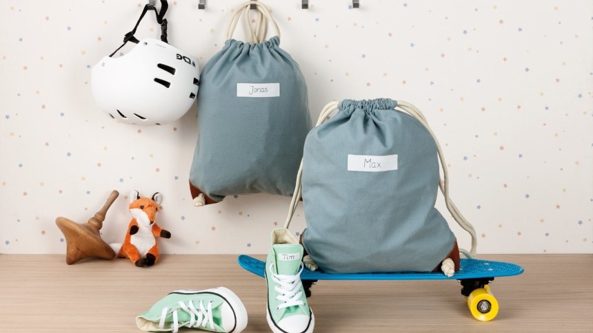 Textiletiketten für Kinder zum selbst Beschriften