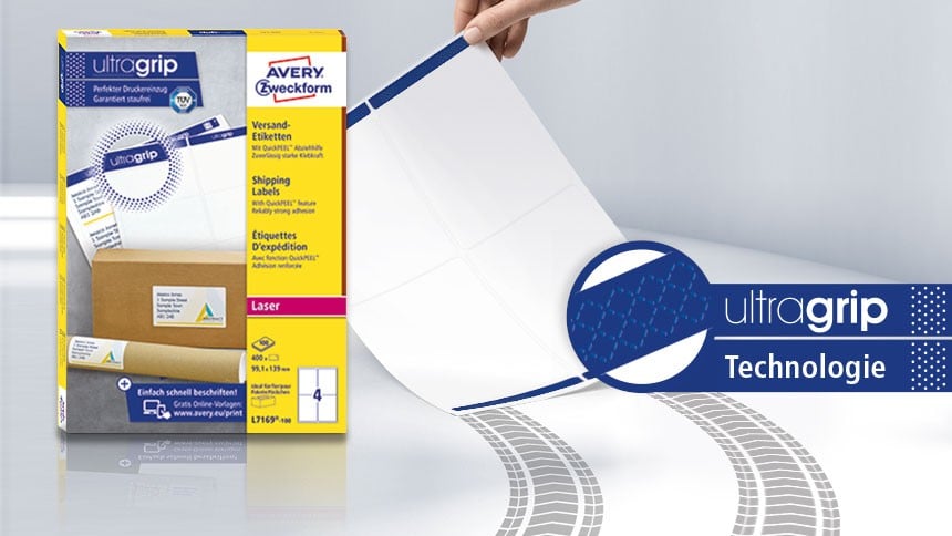 Versandetiketten ultragrip