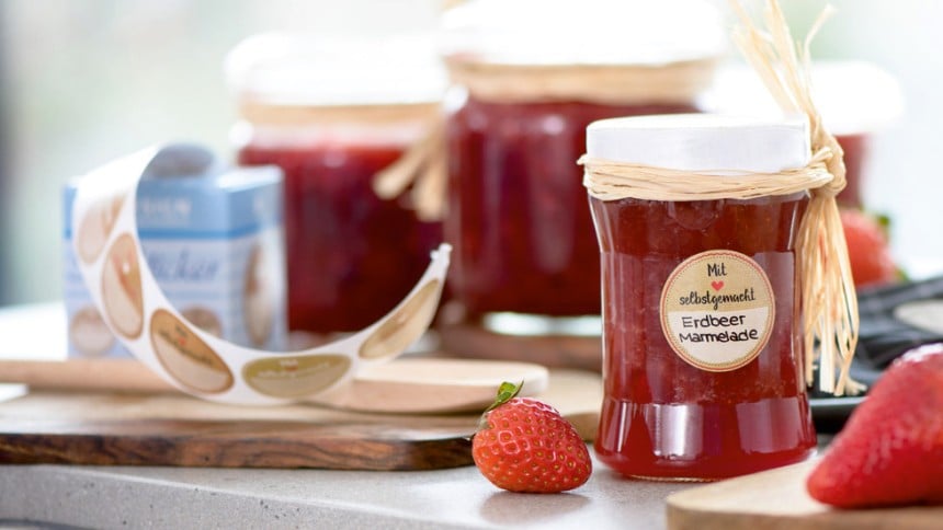 Marmeladen Etiketten Aufkleber für Marmelade
