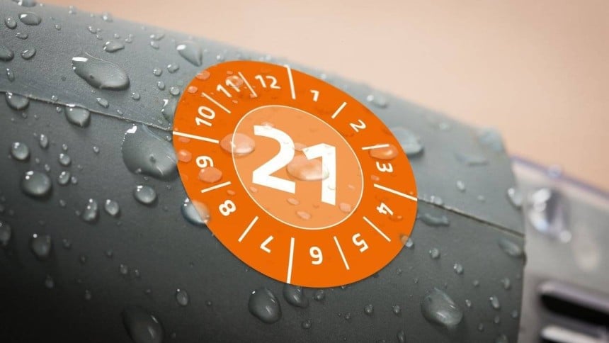 Pruefplaketten Vinylfolie