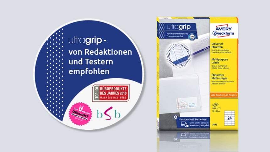 Ultragrip Etiketten im Härtetest