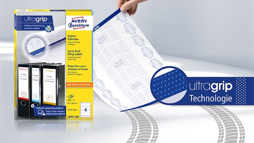Ultragrip Ordneretiketten
