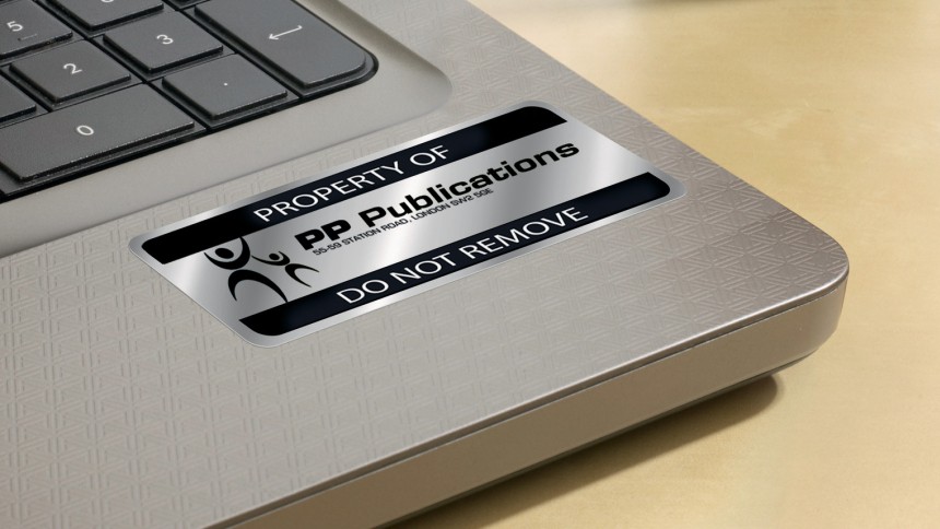 Typenschild Etiketten zum selbst Bedrucken