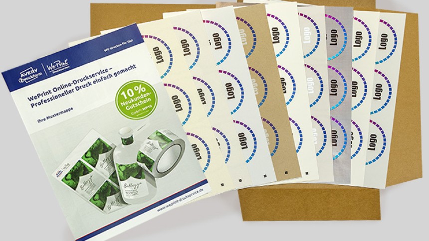 WePrint Musterset online bestellen - 9 Materialien