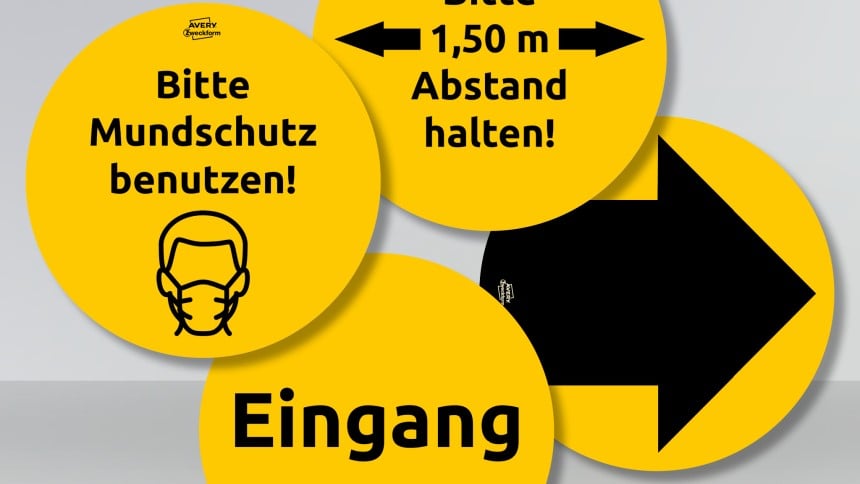Corona Ausstattung Aufkleber 
