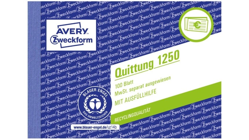 Quittungsblock Avery Zweckform