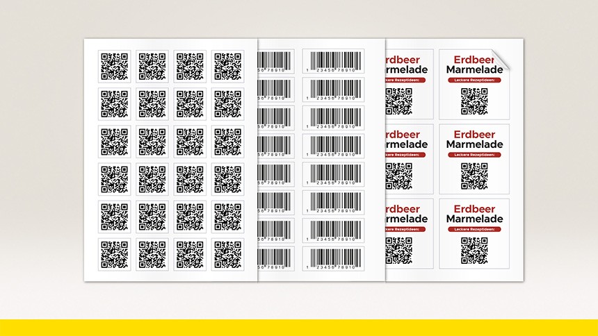 QR Code Strichcode drucken lassen