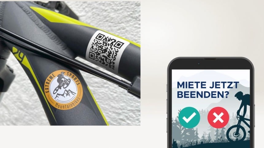 QR Code Radvermietung