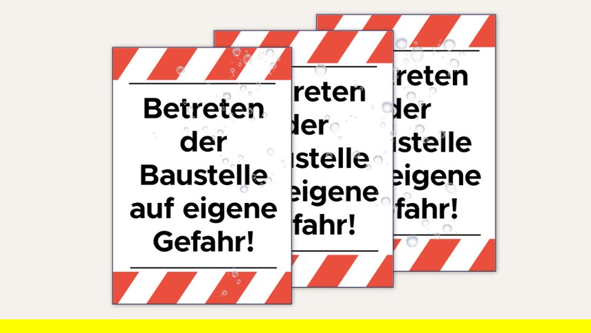 Schilder günstig drucken lassen