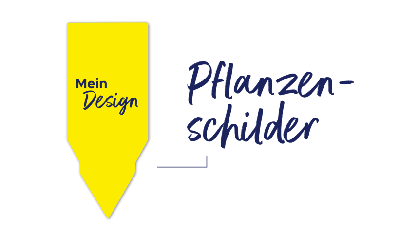 Bedruckte Pflanzenschilder