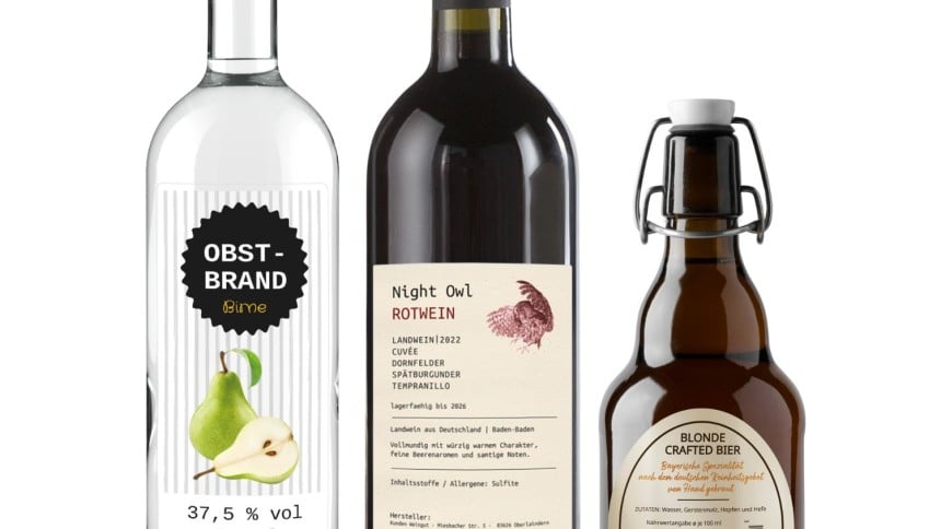 Tipps für die Erstellung von Etiketten für alkoholische Getränke 
