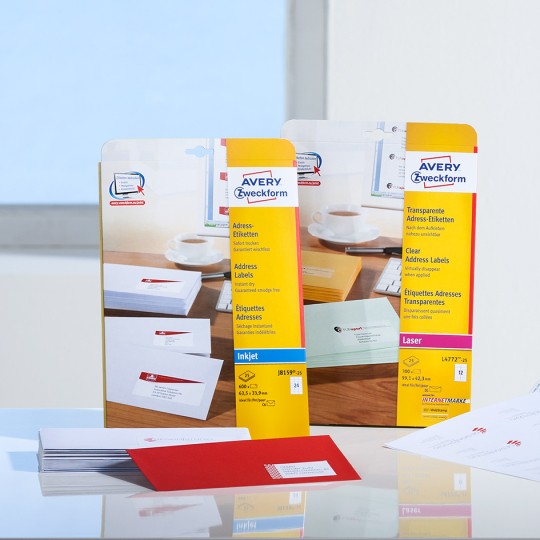 Sortiment der Adress-Etiketten