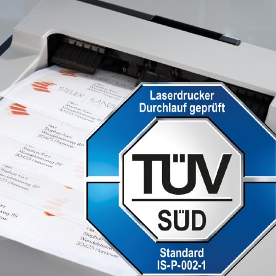Staufreie Etiketten mit TÜV-Zertifizierung