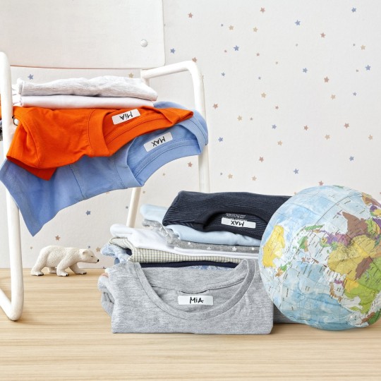 Textil-Etiketten zum Beschriften für Kinderklamotten