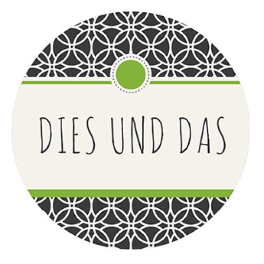 Kreatives Zuhause rund mit Dies Das