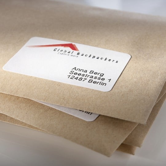 Recyclebare Adress-Etiketten