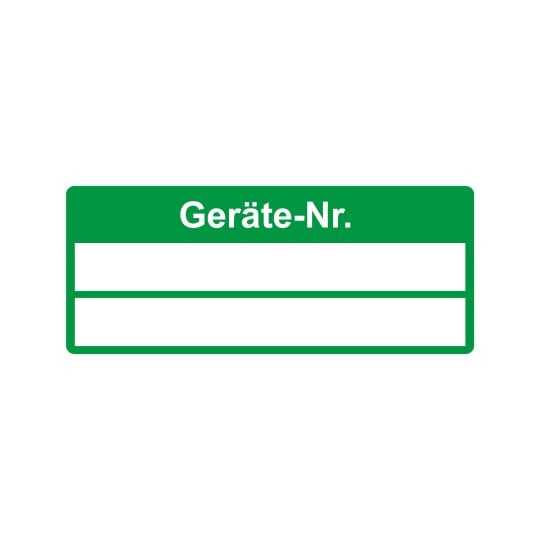 Inventar eckig & grün