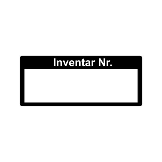 Inventar eckig & schwarz