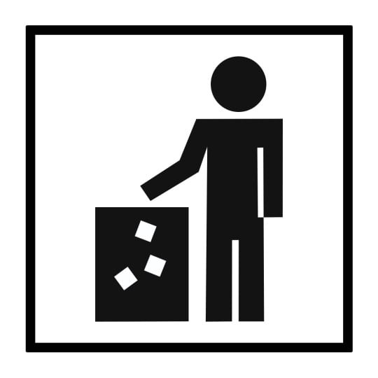 Piktogramme für Abfall