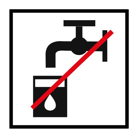 Piktogramme Bitte nicht trinken