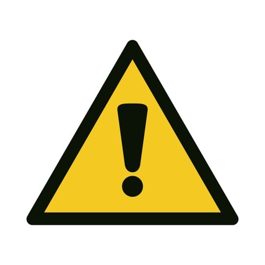 Warnschild Achtung