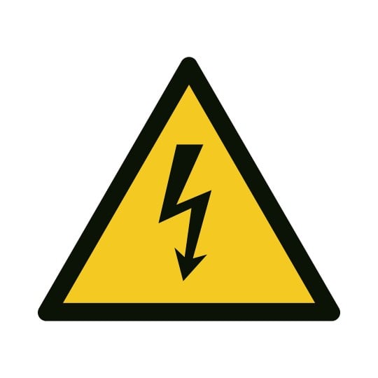 Warnschild Elektrizität