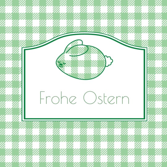 Ostern grün kariertes Motiv