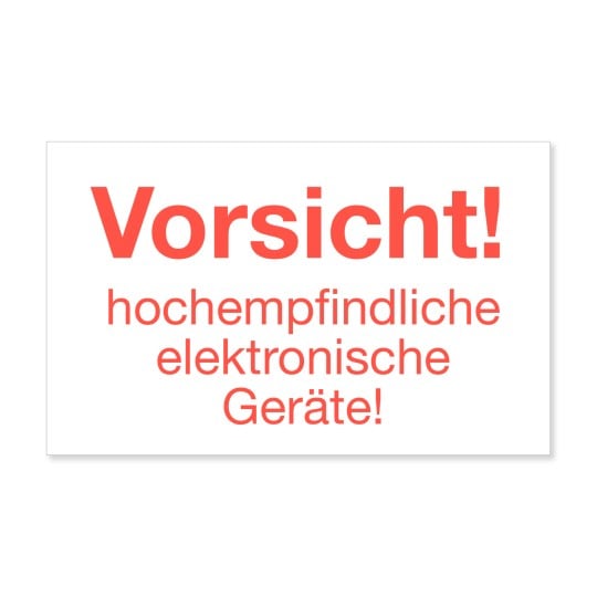 Vorsicht zerbrechlich - Aufkleber Sticker Sticker