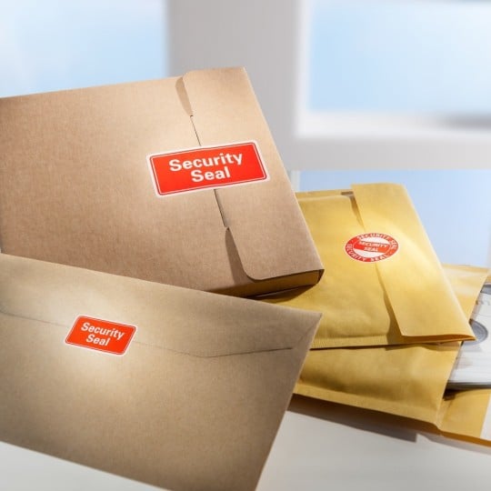 Sicherheitssiegel für den Paketversand