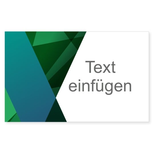 Universal-Etikett blaugruenes Muster Vorlage