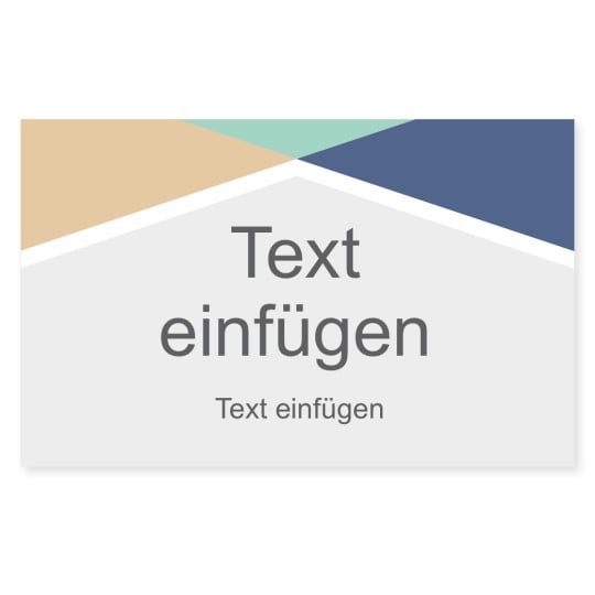 Universal-Etikett drei Dreiecke Vorlage