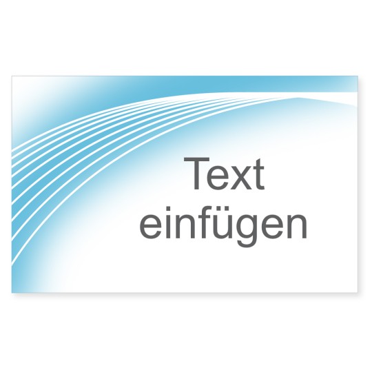 Universal-Etikett mit hellblau weisse Strahlen Vorlage