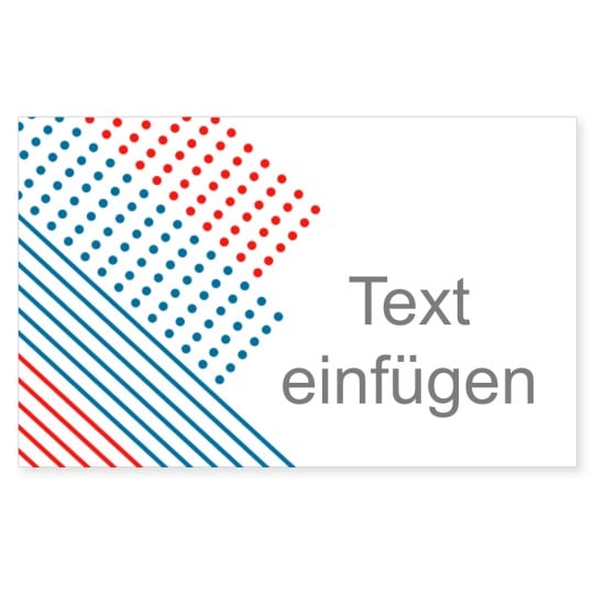Universal-Etikett mit Linien und Punkten