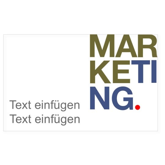 Universal-Etikett Marketing Vorlage