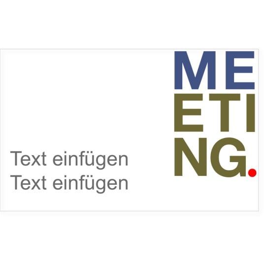 Universal-Etikett Meeting Vorlage