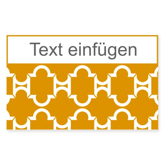 Universal-Etikett gelbes Muster