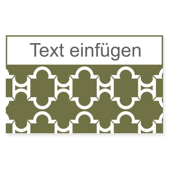 Universal-Etikett gruenes Muster
