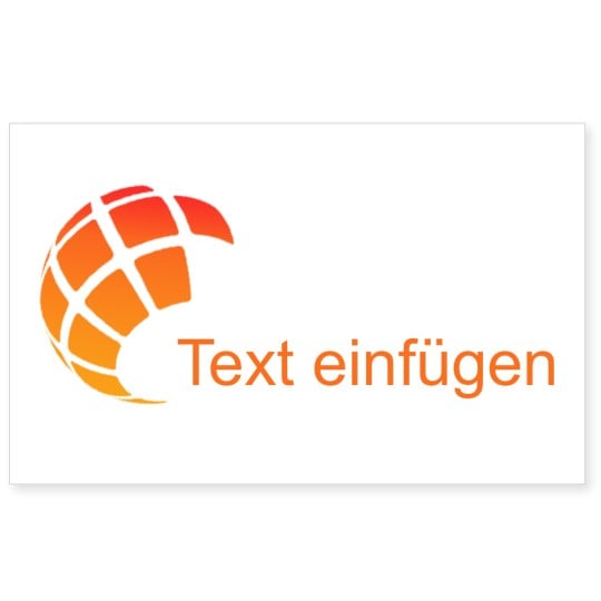 Universal-Etikett Weltkugel Vorlage