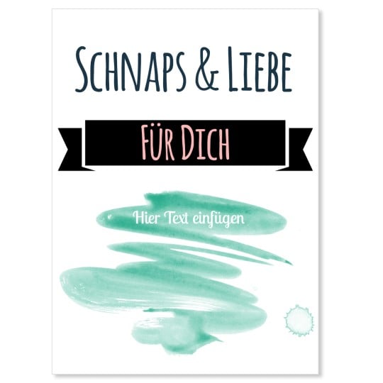 Kostenlose Vorlage Schnaps Etikett