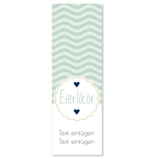 Gratis Vorlage Eierlikör Flasche Etikett 
