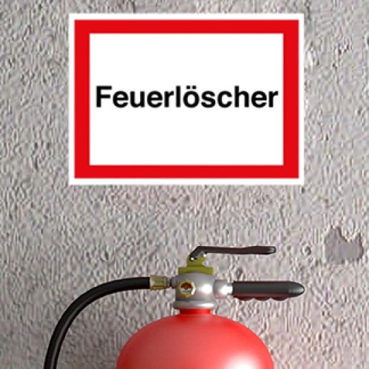 Piktogramm Feuerlöscher - Vordruck zum Download