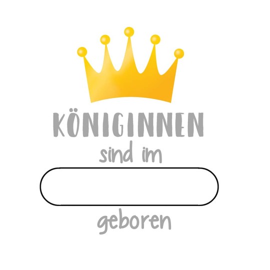 Königin für einen Tag Vorlage
