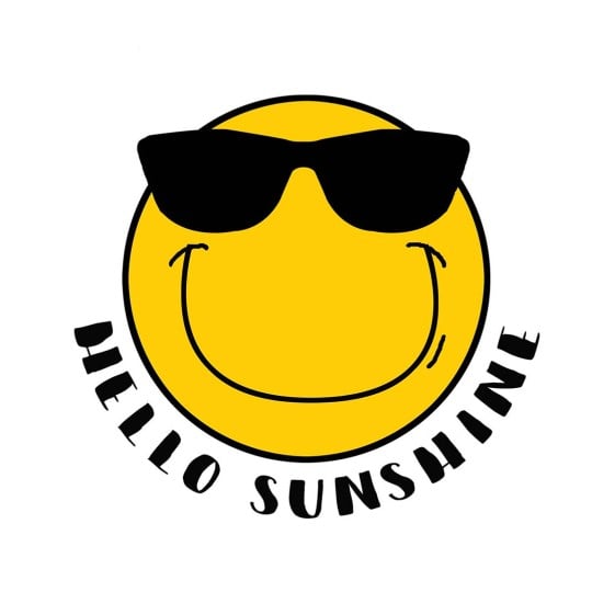 Sunshine Smily Vorlage T-Shirt