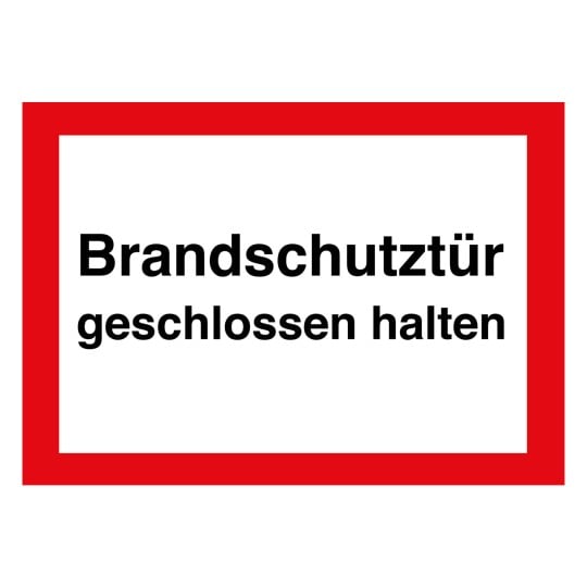 Branschutztür geschlossen halten vorlage