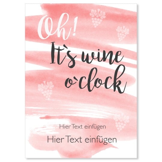 Gratis Vorlage rechteckiges Etikett Wein Flaschenetikett