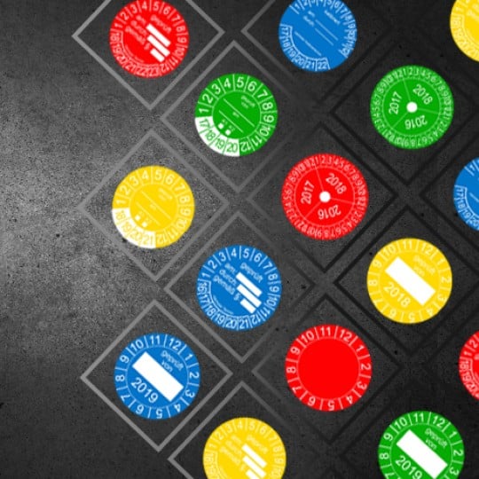 Gratis Vorlagen für Prüfplaketten