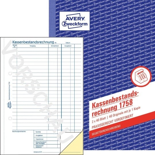 Kassenbestandsrechnung 1758