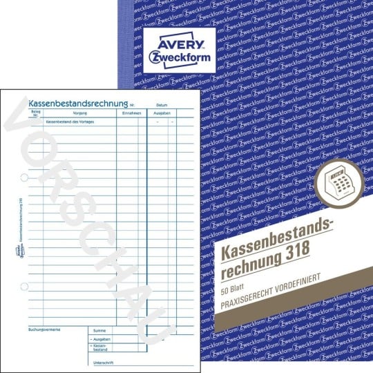 Kassenbestandrechnung 318