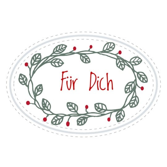 ovale Weihnachtsvorlagen